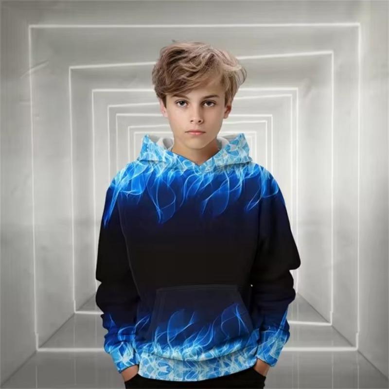 Cool Street Skater  Sweatshirts Printed High Street Fashion Casual Comfortable Loose Letter Kids Coat Autumn Winter Clothes