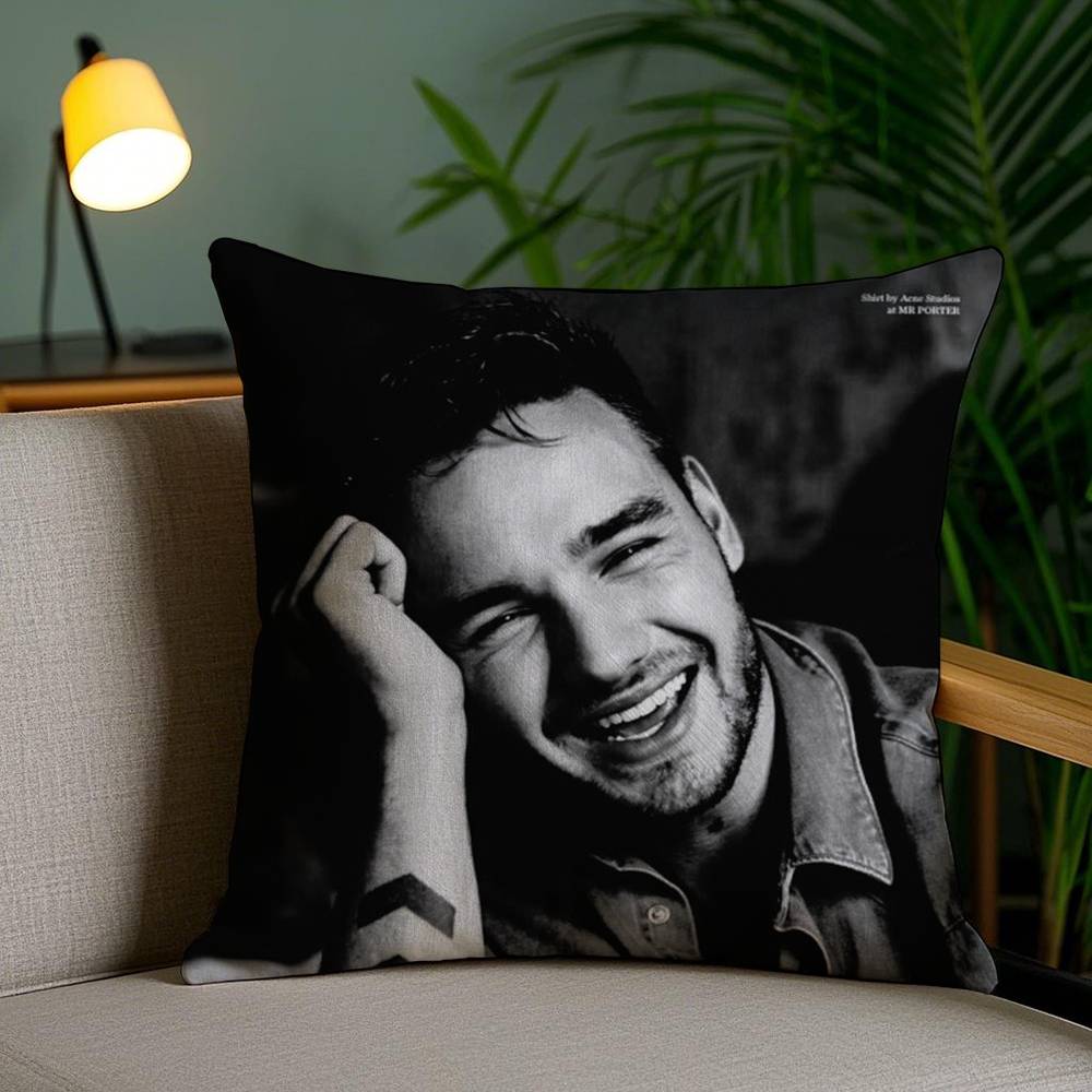 Pillow Case Singer L_Liam Payne Sofa Short Plush Double-Sided Hd Printing Room Home Office Gift Cushion Cover