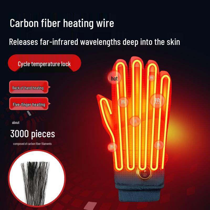 Rechargeable Heated Gloves for Men & Women - Ideal for Travel, Cold Weather, Motorcycling, and EV Riding