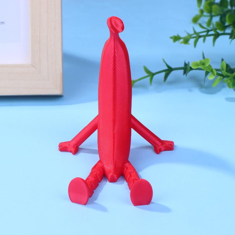 3D-gedruckte Spielfigur Bananenmodell Bewegliche Gelenke Simulationsschlange Büro-Desktop-Ornament Osterbasteln Geschenk