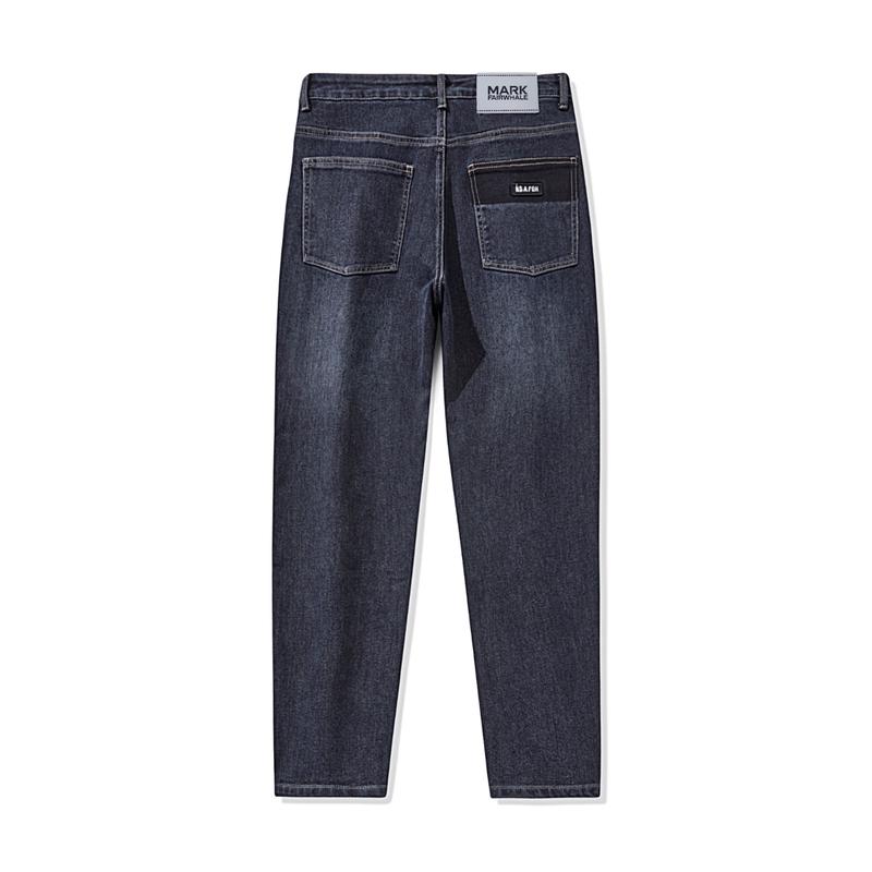 MARK FAIRWHALE Men s Loose Straight-Leg Casual Jeans 30