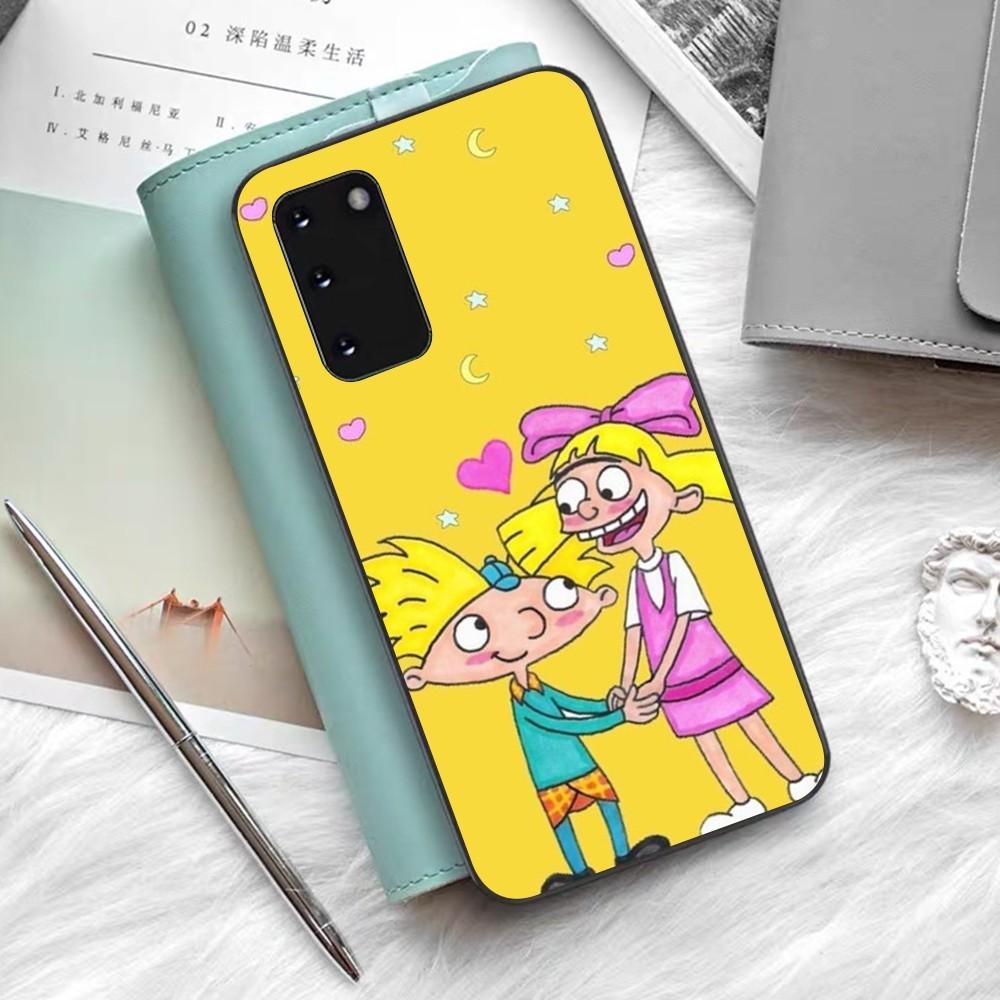 

Hey Arnold Helga Bonito Phone Case Silicone PC+TPU For Samsung S10 20 30 22 23 24 Plus Lite Ultra Cover Samsung S21