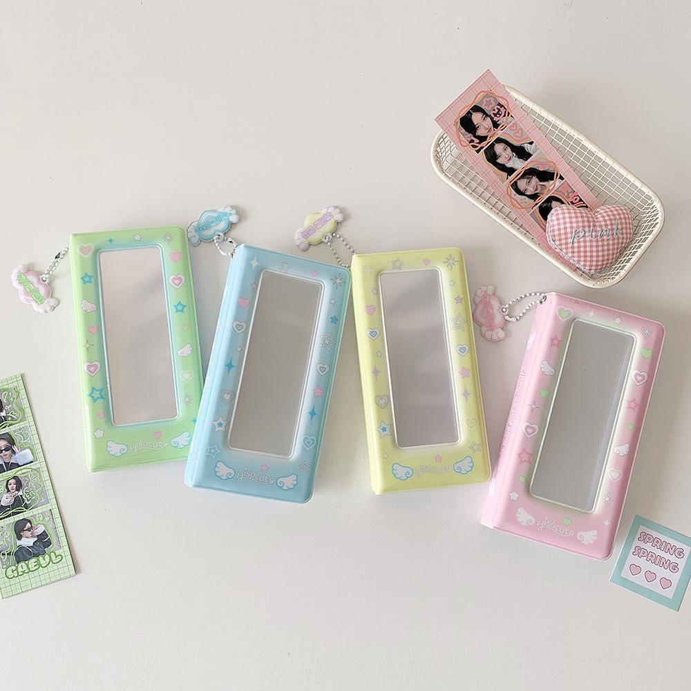 PVC Card Cover ID Photo Photocard Frame Love Heart Idol Card Display Protector  Student Friends