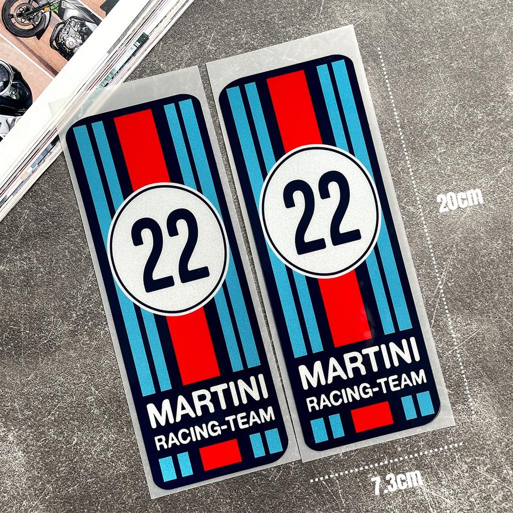 For MARTINI Stickers Motocross Racing Off-road Laptop Trunk Sticker Motorcycle Helmet PVC Decal for Love Old School LANCIA