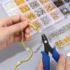 Double Size Metal Bead Positioning Kit Delicate Earring Making Supplies For Necklace Bracelet Earring Crafting