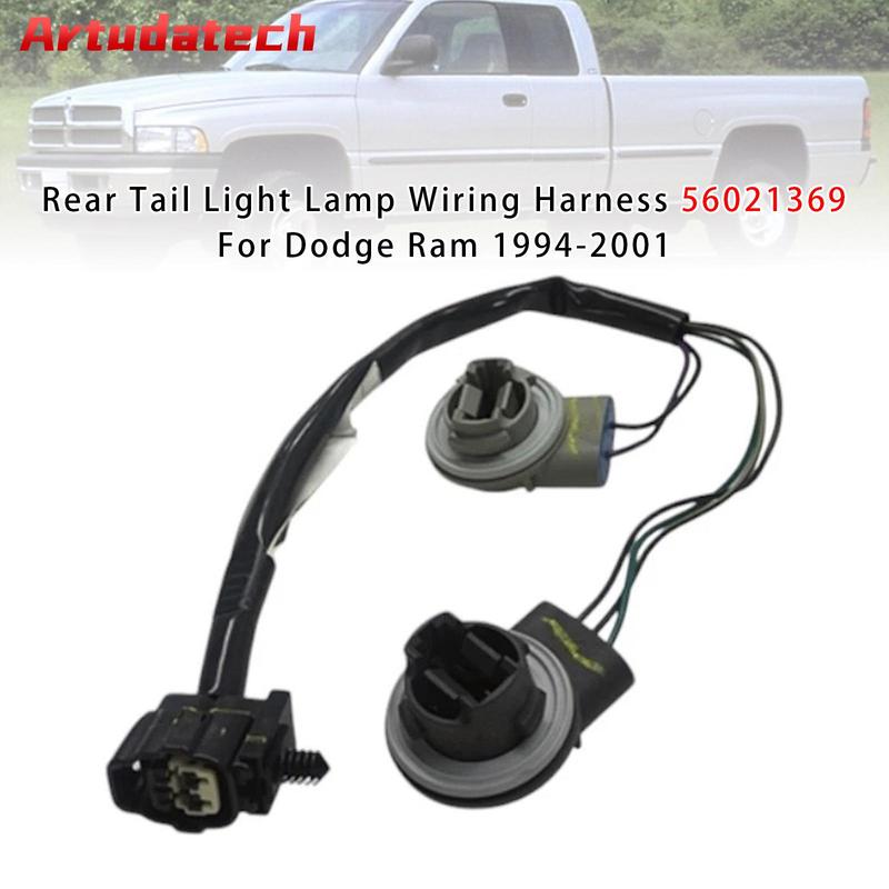 Artudatech Rear Tail Light Lamp Wiring Harness 56021369 For Dodge Ram 1994-2001 2000 1999 1998 1997 1996 1995