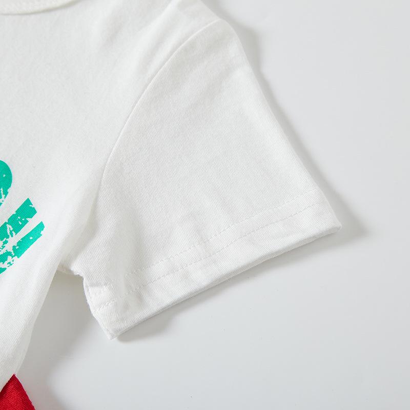 2026 Boys' Short Sleeve 3D Dinosaur T-shirt - Pure Cotton Summer Wear