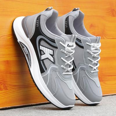 Scarpe da uomo scarpe di tendenza primavera autunno scarpe da ginnastica con superficie in rete scarpe sportive casual da uomo con suola morbida D214