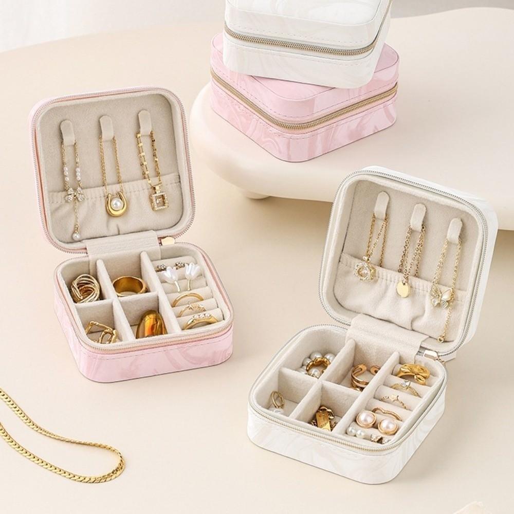 Mini Jewelry Storage Box Layered Jewelry Display Case Earrings Necklace Ring Jewelry Box  Home