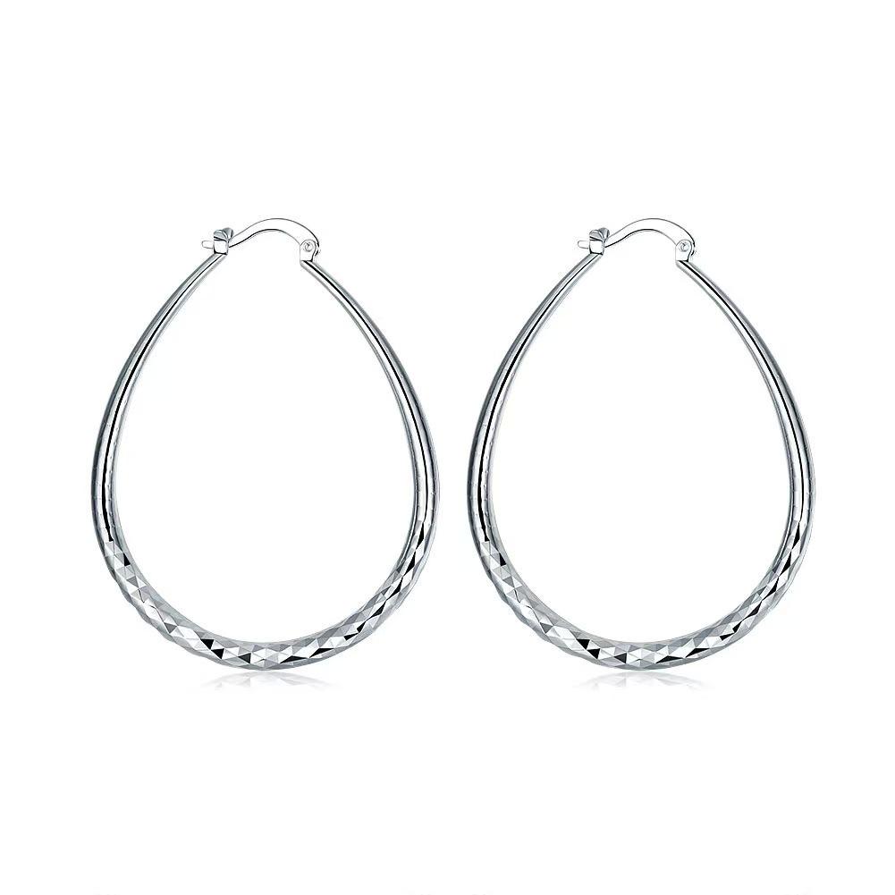 Retro European American Large Round Hoop Earrings - Star Design Fashion