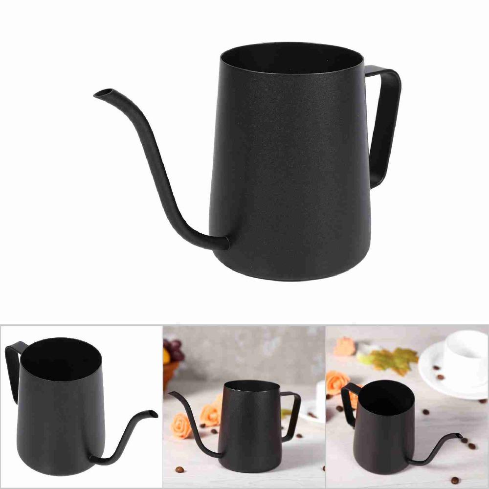 Black Pour Over Kettle Long Over Gooseneck Spout Coffee Drip Pot Durable Tea Pot  Pour Over Coffee