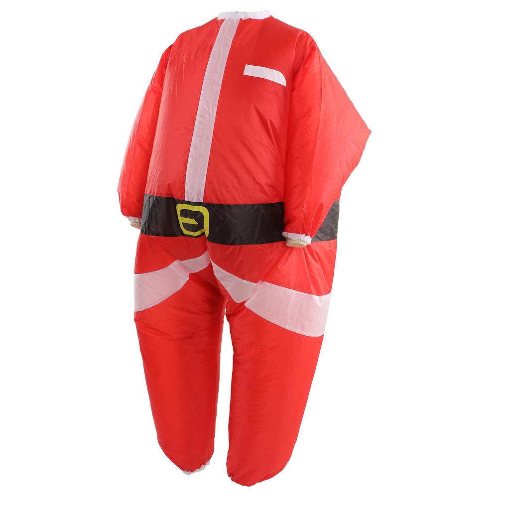 Inflatable Santa Suit Vivid Colors Battery Powered Inflator Polyester Inflatable Christmas Suit for