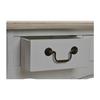 Console Classique en Bois Blanc et Plateau Bois Cérusé 0,000000 Gris