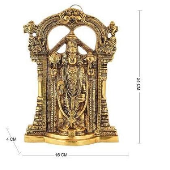 Metal Wall Hanging God Tirupati Balaji | Sri Venkateswara Idol | Venkateshwara Swamy Idol | Spiritual Home Decor |