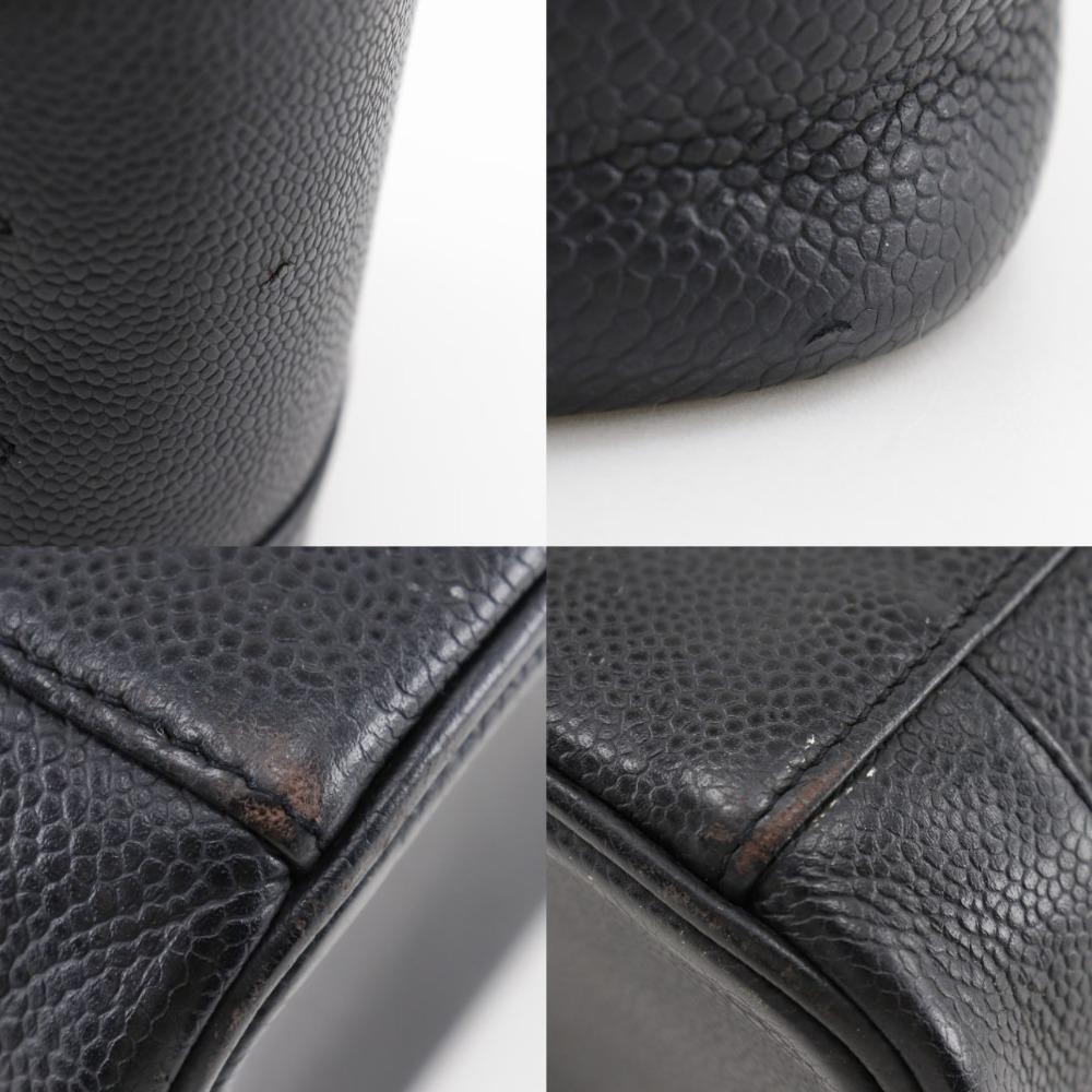 CHANEL Vanity Handbag Caviar skin Women Used