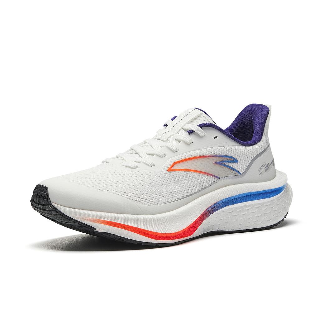 Anta Mach 6 Comfortable Textile, Rubber Low top Running Shoes Men's White Silver Blue 112615582-3