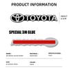 Car exterior annual inspection sticker metal texture car logo center console decoration sticker For Toyota Corolla Camry