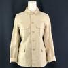 Made In France VETRA Cotton Jacket 16 Women S To M Beige Short Coat Outerwear Flap Pockets(USED)