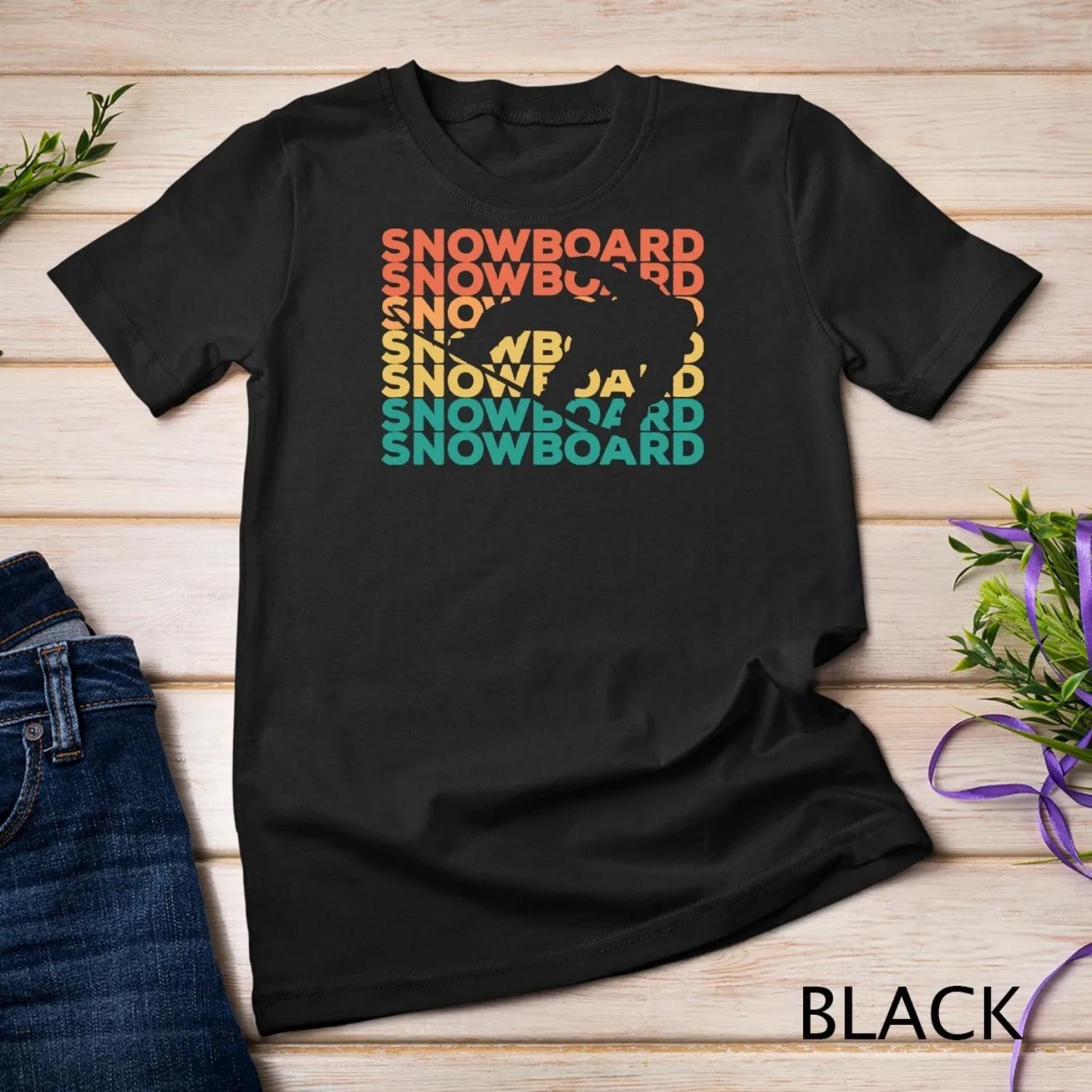 Retro Vintage Snowboarding For Snowboarders T shirt S