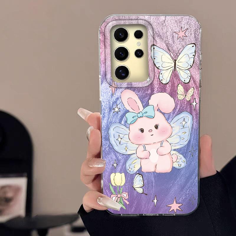 

Чохол для Samsung Galaxy A56 S24 S25 Plus Ultra A15 A25 A55 A35 A16 A26 A36 5G Чохол для телефону Мультяшний кіт Панда Візерунок М який бампер Samsung A56 білий