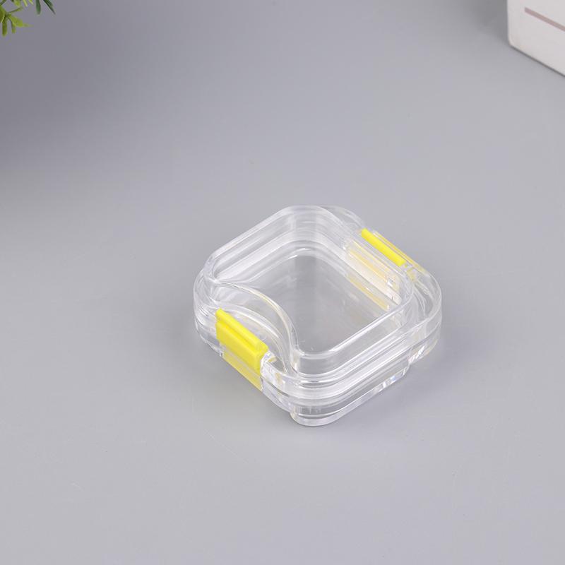 1 Pcs Plastic Dental Lab Box With Film Dentist False Tooth Case Box With Membrane Storage Boxes Denture Teeth Container Case