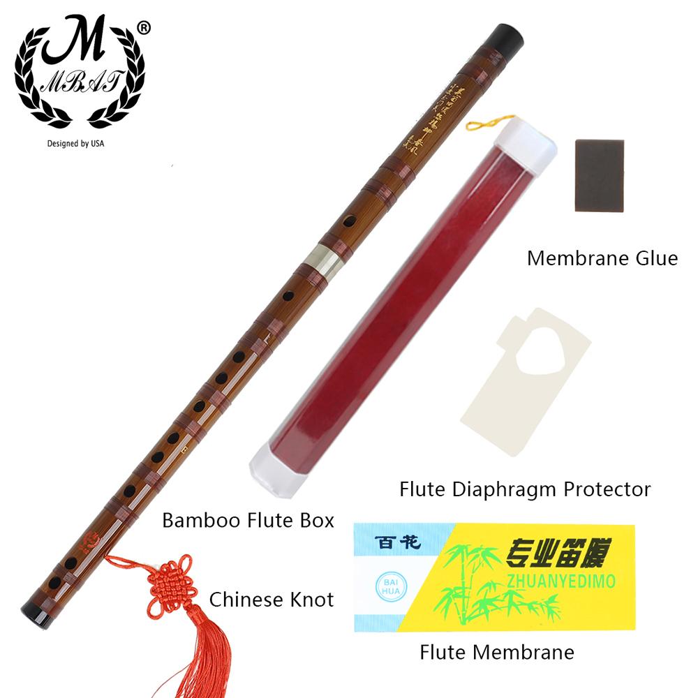 M MBAT Hochwertige Bambusflöte Professionelle Holzblasinstrumente C D E F G Tonart Chinesische Dizi Querflöte Pfeife