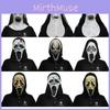 Creepy Scream gezichtsmaskercollectie, Halloweenkostuum, latex enge rekwisieten voor feestjes
