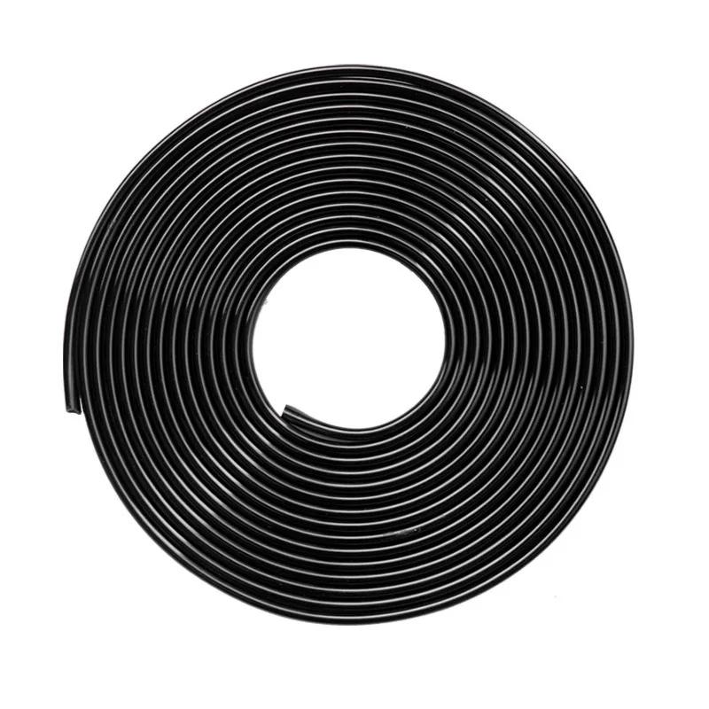 5m PVC Electroplating Seal Strip Car Door Seal Crash Protection U-shaped Strip Universal Anti-scratch Anti-collision Car Sticker