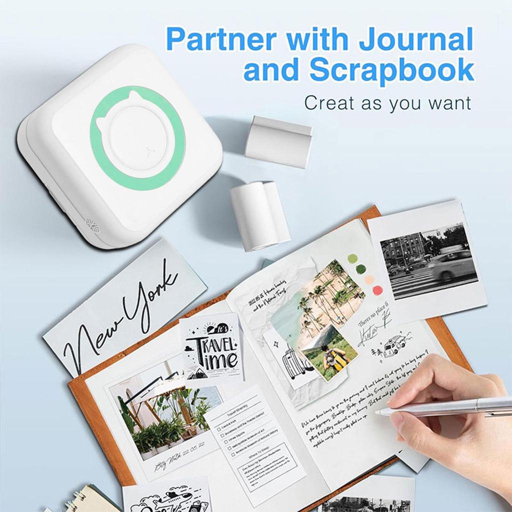 Portable Bluetooth Mini Printer for Students and Home Use