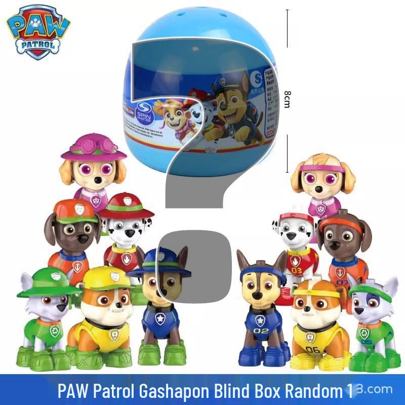 Paw Patrol Building Blocks: Chase, Marshall, Skye, and Rescue Team Figures