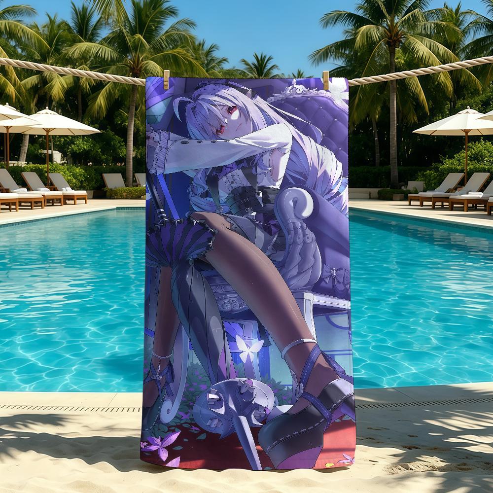 Zenless Zone Zero Vivian Banshee Towel For Outdoor Camping Beach Towel Super Absorbent Quick-Drying Summer Towel