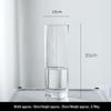 Elegant Transparent Glass Vase for Home Décor – Large Straight Tube Design for Floral Arrangements