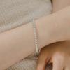 Mimi.J Jewelry 925 Silver Plump Ball String Bracelet