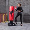 1.6m PVC Inflatable Boxing Training Pillar Stress Relief Standing Water Base Tumbler Punching Bag for Child Boxing Training