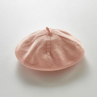 Niemowlęca czapka dziergana Dziecięcy zagraniczny beret Oddychająca Jednolity kolor Czapka malarza