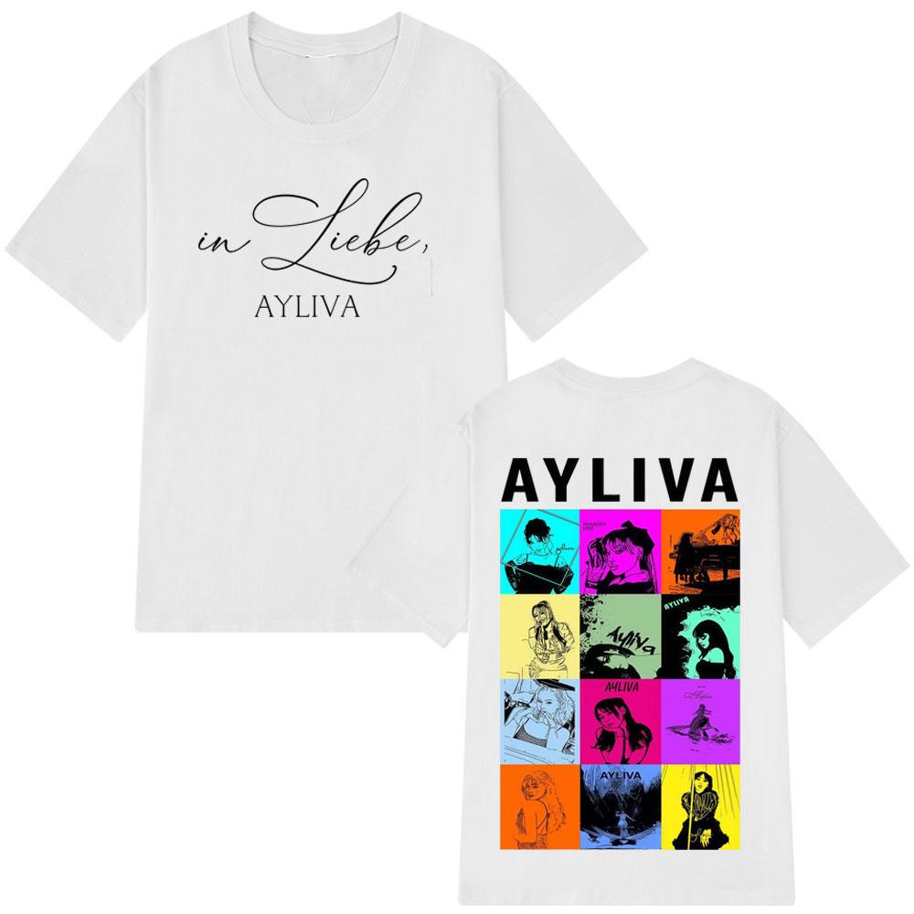 Summer Die Ayliva Album Pattern Summer Men  Women Y2K Luxury Fashion Comfortable Quality Oversized Tshirt