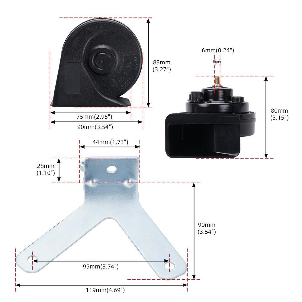 Snail Horn for 2010-2014 Edge Car Modification Accessories