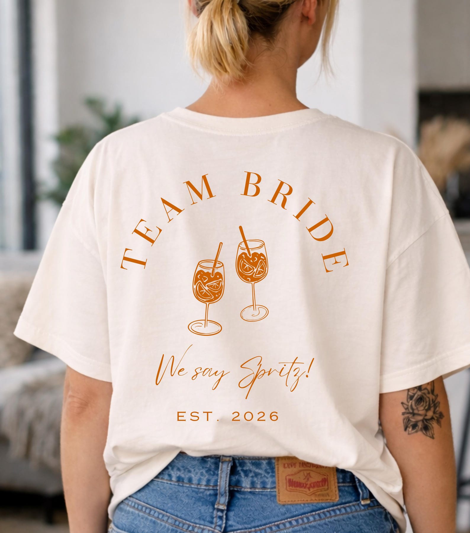 Team Bride Aperol Spritz Shirt - Personalized Hen Party T-Shirt - Bride To Be Shirt - Hen Party Outfit - Hen Party for Women XL