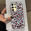 Vintage Pink Leopard Print Mädchen Frauen Mädchen Handyhülle für Samsung Galaxy S25 Edge S24 S23 S22 S21 S20 FE Plus Ultra Rückseite