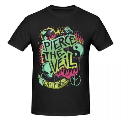 Rocker Metal Music Shirt Pierce The Veil Vintage T Shirts Graphic Y2k Idea Customized Unisex Wounisex Tshirt Clothes