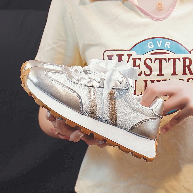 

Daddy shoes women s summer new in student shoes platform casual sneakers 6 40 золотой