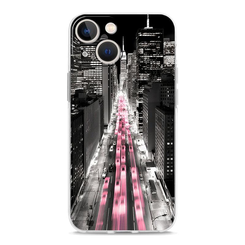 Phone Case For iPhone 17 Air Cases iPhone 16 15 12 13 14 Pro Max SE 7 8 Plus iPhone11 Cover NYC New York City seaside scenery