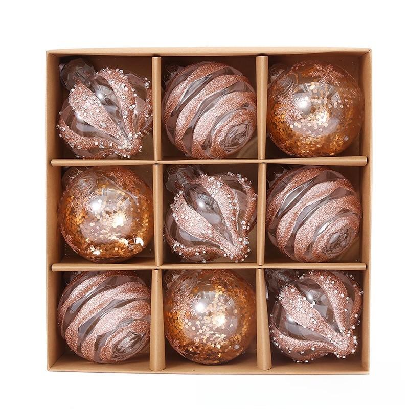 Palline di Natale con Design Elegante per Decorazioni Festive e Regali