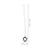 Frcolor Guitar Pick Necklace Guitar Pendant 2 Pieces Stainless Steel Celluloid Electric Guitar Bass Ukulele Guitarist Pick Storage Necklace Music