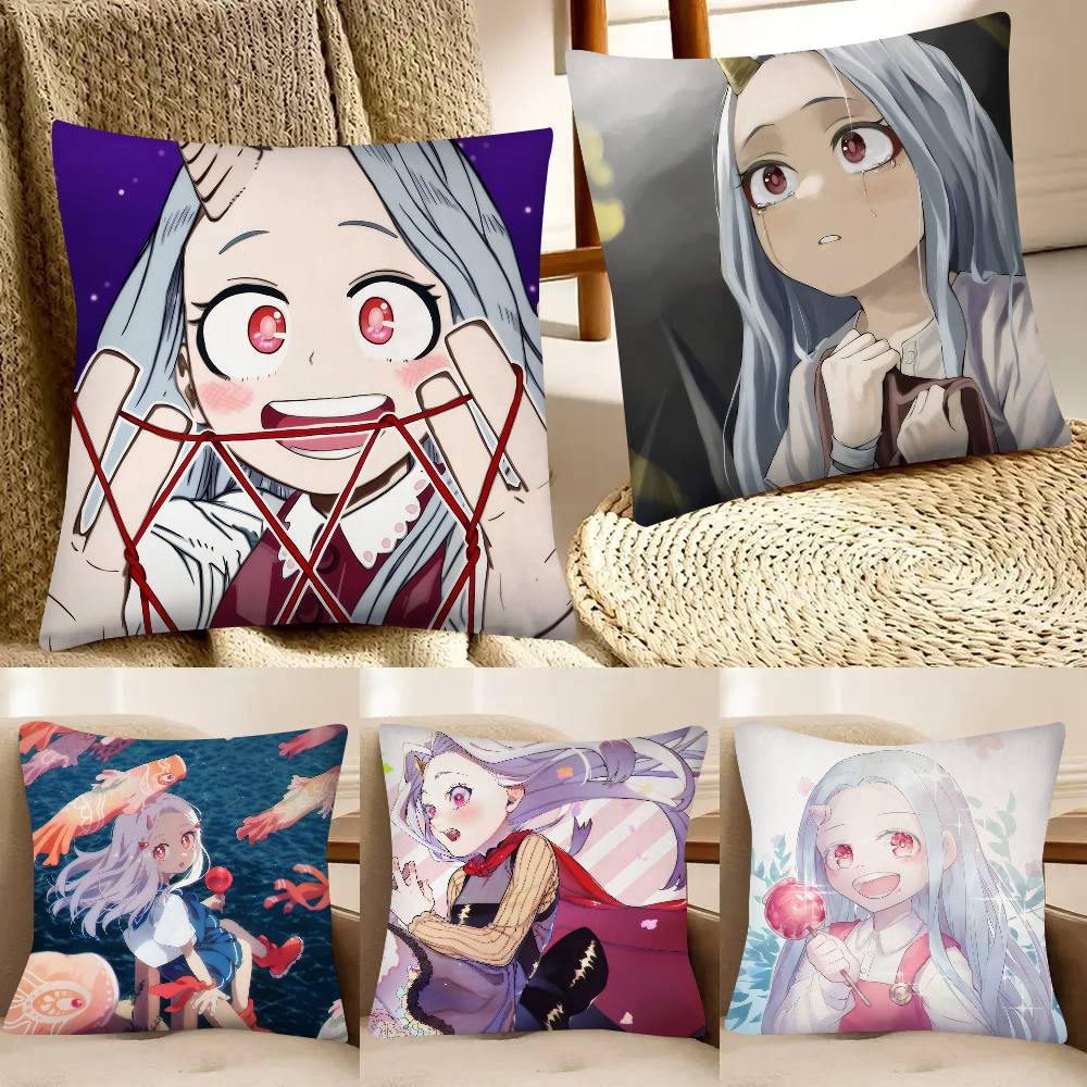 Eri HEISS Japanischer Anime My H-Hero Academia SÜSS Kissenbezug Quadratisches Kissen Schlafzimmer Sofa Freizeit Komfortkissen Heimdekoration
