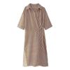 Jnleaog Spring New Arrival Women's Clothing Fashion Style French Fashion Design Stripes Tencel Shirt Style Dress