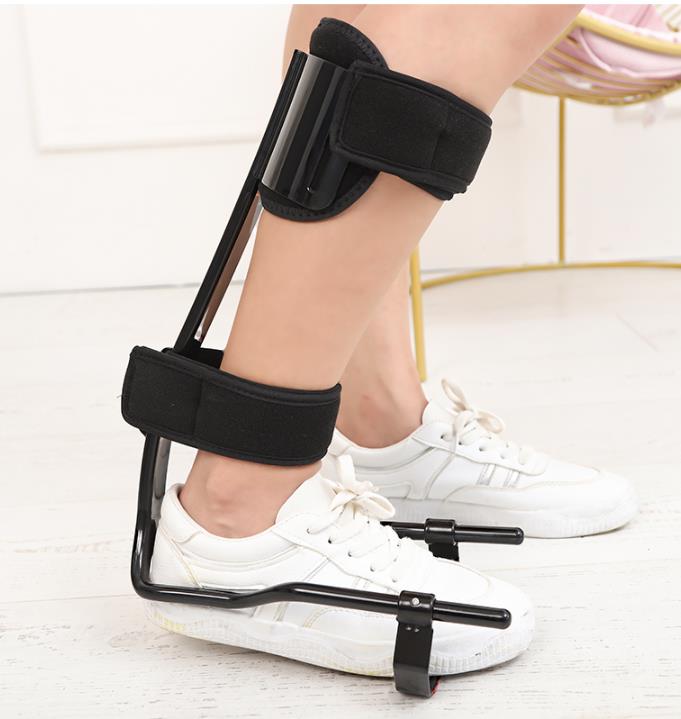 Außenliegende Fußheberorthese tragen korrigierend Schlaganfall Hemiplegie Rehabilitation Fuß Knöchel Fuß innen und außen mit einer Drehung Large schwarz