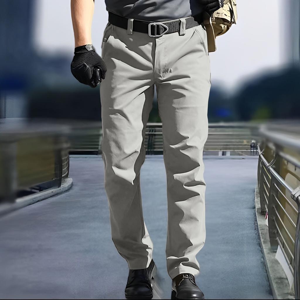 Men's  Work Pants Outdoor Work Fishing Camping Waterproof Wear-resistant Multi-Pocket Work Pants (Belt Not Included)