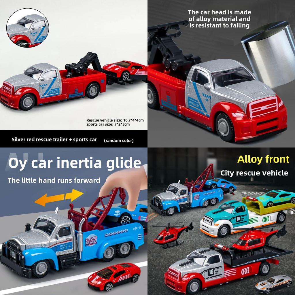 Kinder Legierung Rettungsfeuerwehrauto Spielzeug mit Schwungradantrieb für interaktives Spielen und Eltern-Kind-Bindung