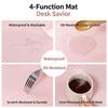 Pu Leather Mouse Pads Desk Mat Solid Color Waterproof Non Slip For Office Gaming Computer Keyboard Pad